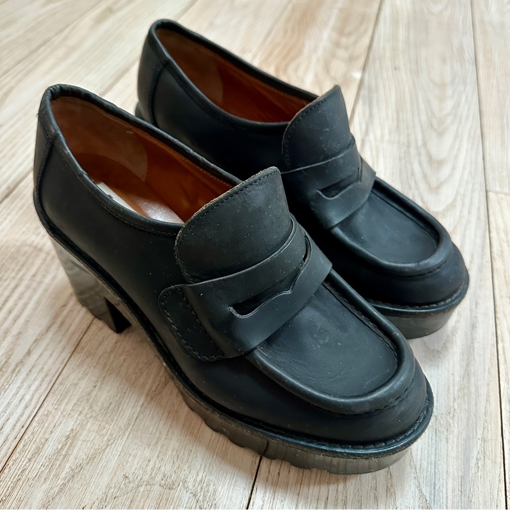 Acne Studios Platform Heel Loafers Size EU 39